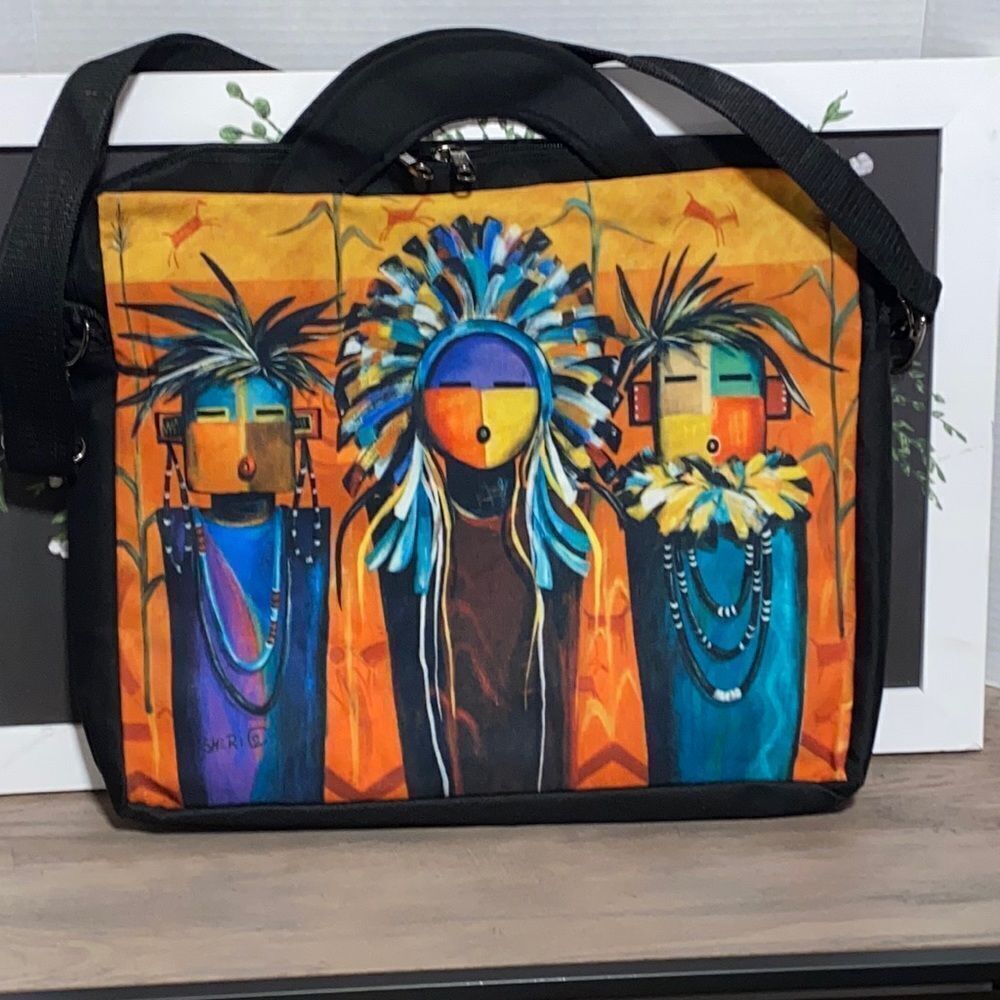 Southwest Theme large Digital Print Laptop Bags !